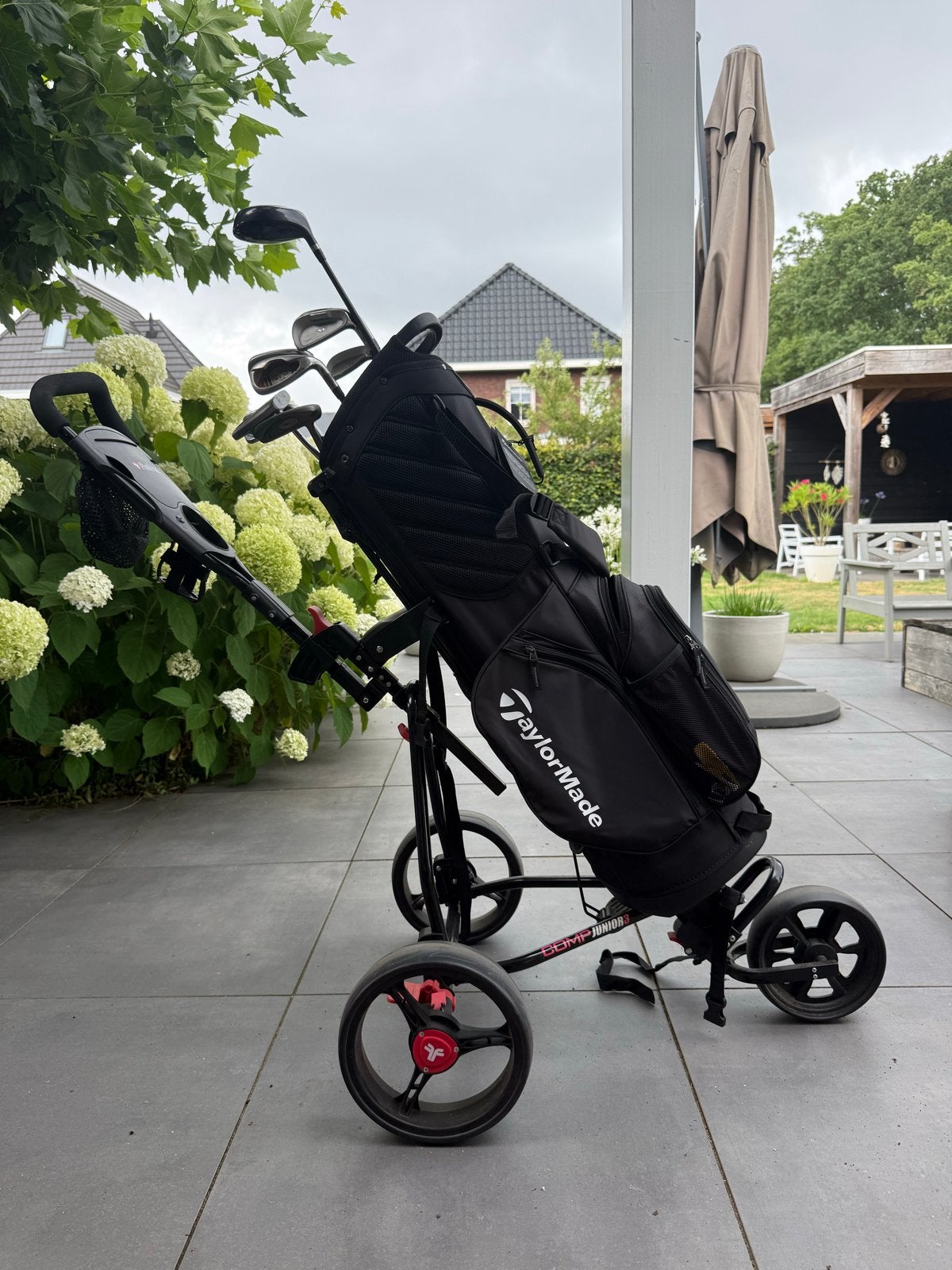 FastFold Comp Junior 3-Wiels Golftrolley, Sport en Fitness, Golf, Ophalen, Gebruikt, Golfkar, Overige merken