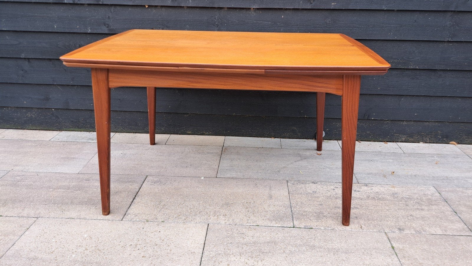 Vintage tafel jaren 60, Huis en Inrichting, Tafels | Eettafels, Ophalen, Gebruikt, 200 cm of meer, 50 tot 100 cm