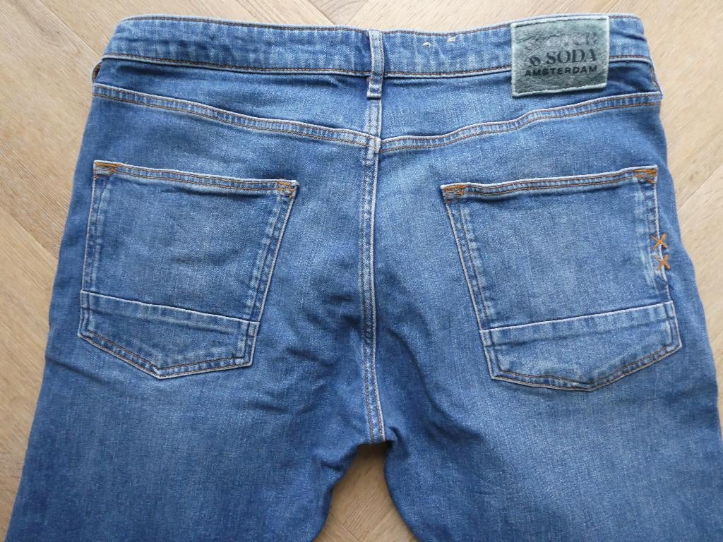Mooie Scotch & Soda, Ralston spijkerbroek maat 34-34, Blauw, Ophalen of Verzenden, Zo goed als nieuw, W33 - W34 (confectie 48/50)