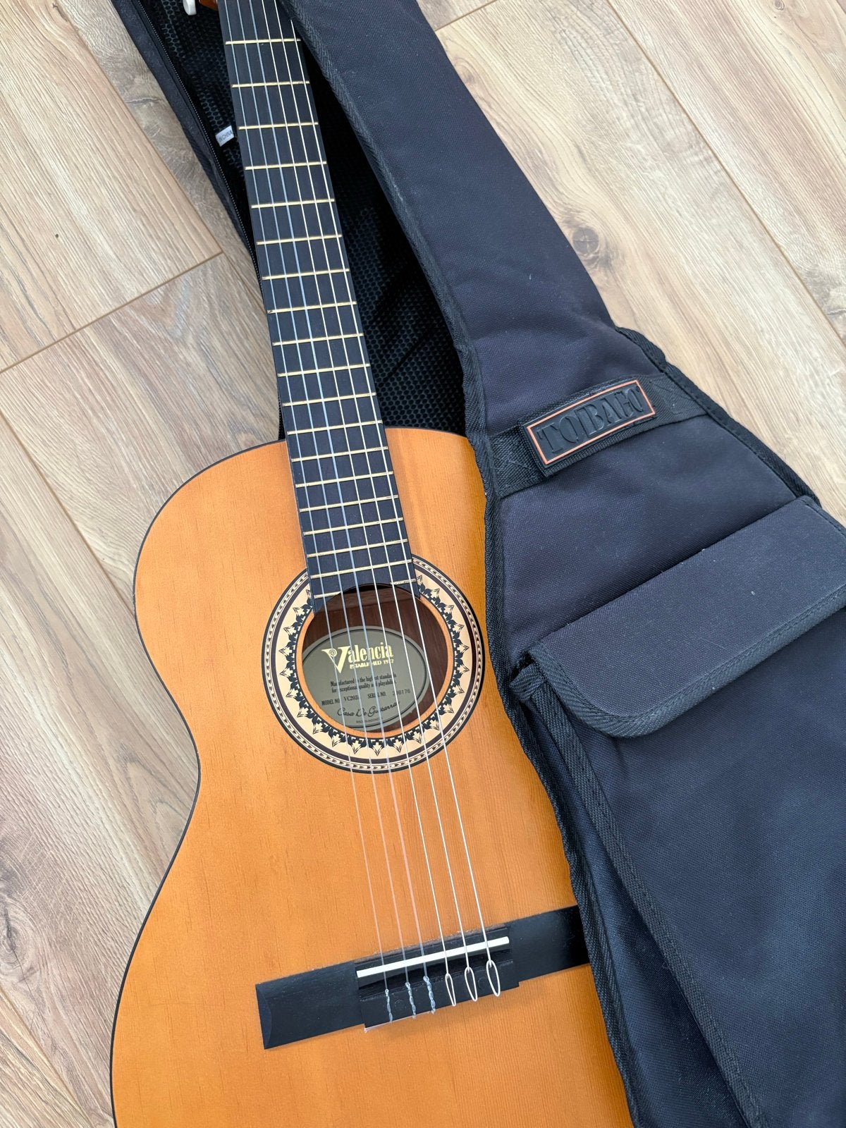 Valencia Klassieke Gitaar C203L met hoes en boeken, Ophalen, Nieuw, Klassieke of Spaanse gitaar, Met koffer