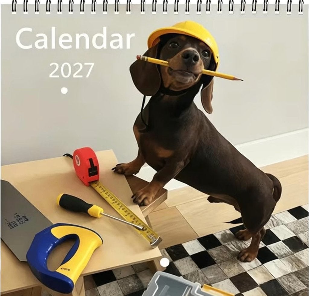 Grappige hondenprints 2027 kalender - Hondenkalender, Verzenden, Maandkalender, Nieuw