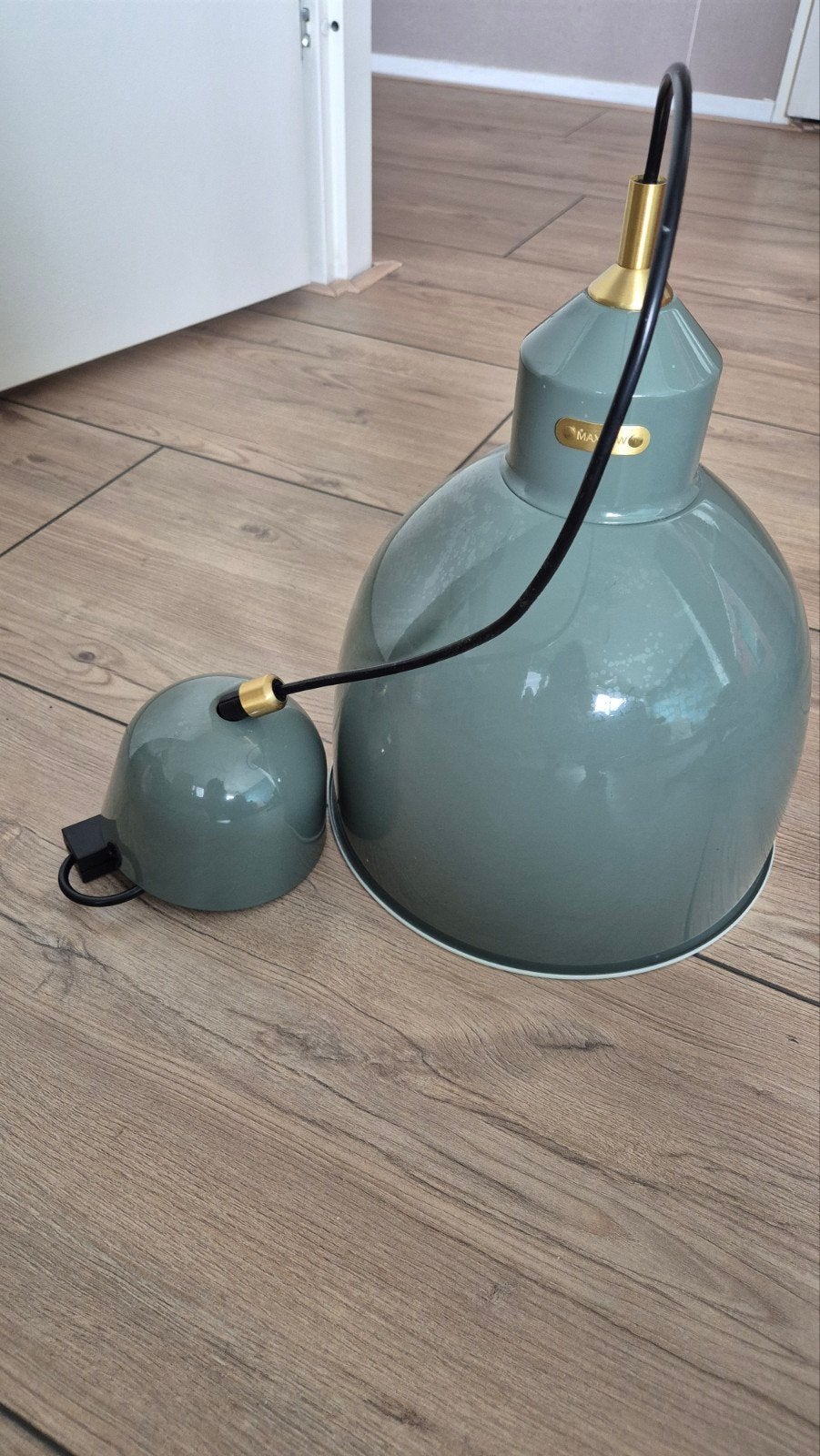 IKEA RODFlik hanglamp groen - Max 16W, Ophalen, E27 (groot), Zo goed als nieuw, Metaal