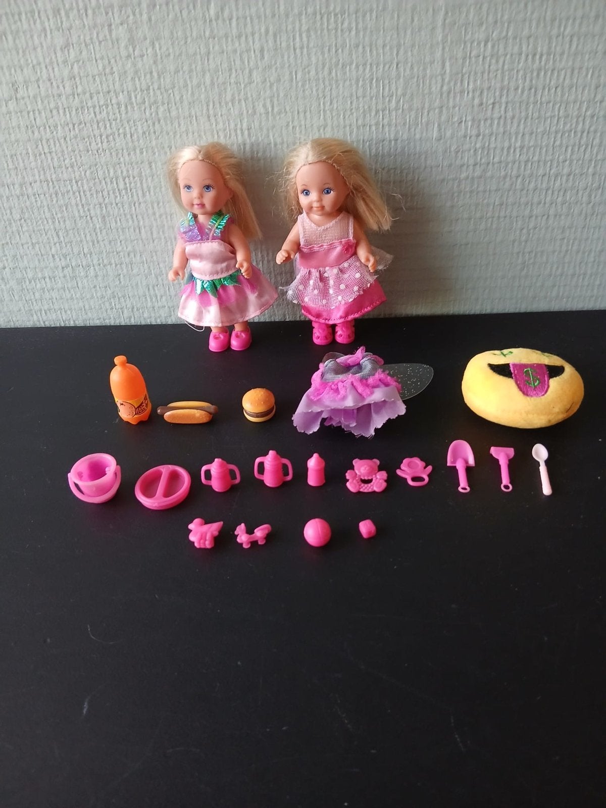 2 Barbie Chelsea poppen met accessoires, Ophalen of Verzenden, Gebruikt, Barbie