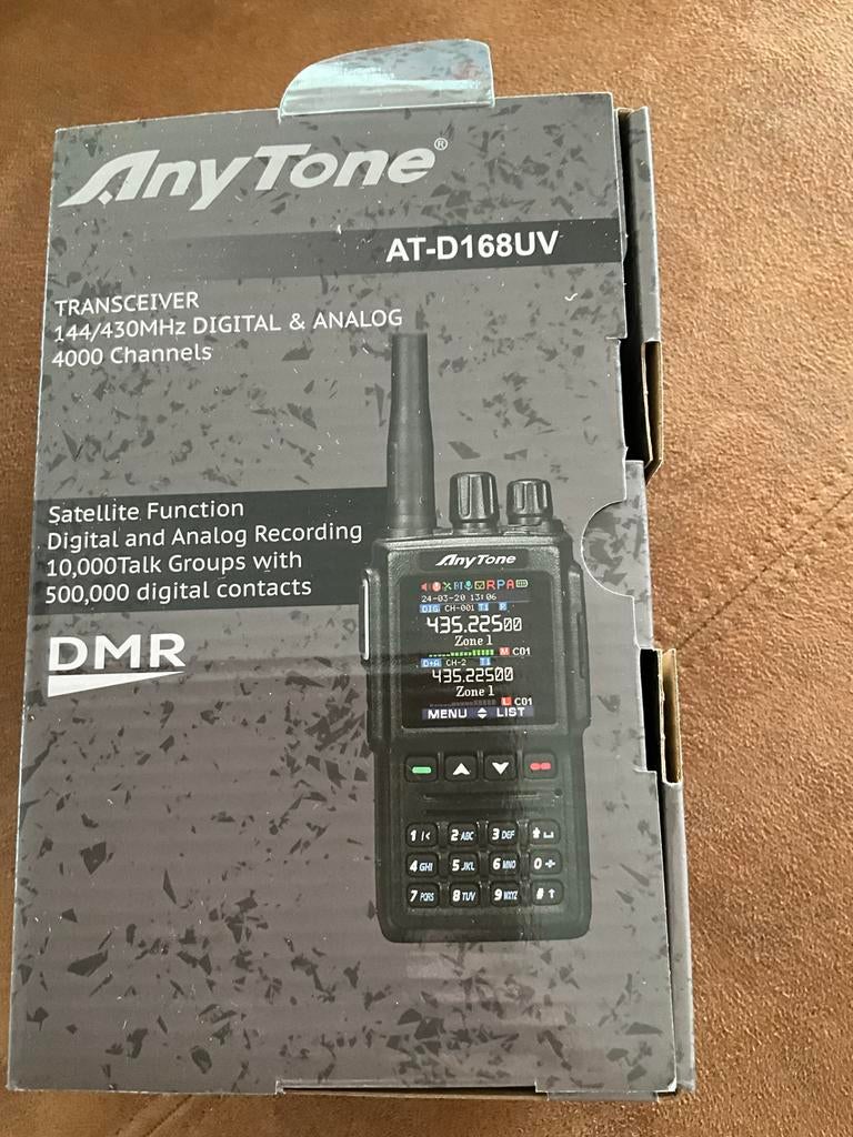 AnyTone Portofoon - at-d168uv/, Telecommunicatie, Portofoons en Walkie-talkies, Ophalen, Nieuw, 15 km of meer, Portofoon of Walkie-talkie