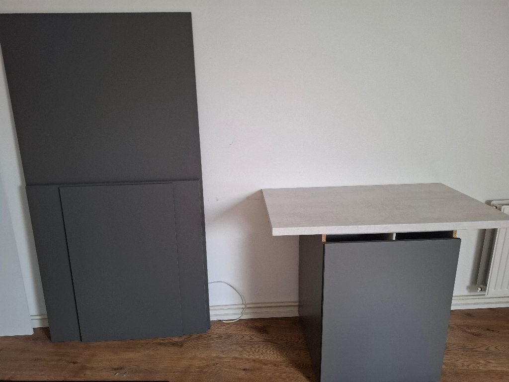 Keukenkast met keukenblad en meubelpanelen, ook los te kopen, Ophalen, 50 tot 100 cm, Zo goed als nieuw, Minder dan 100 cm