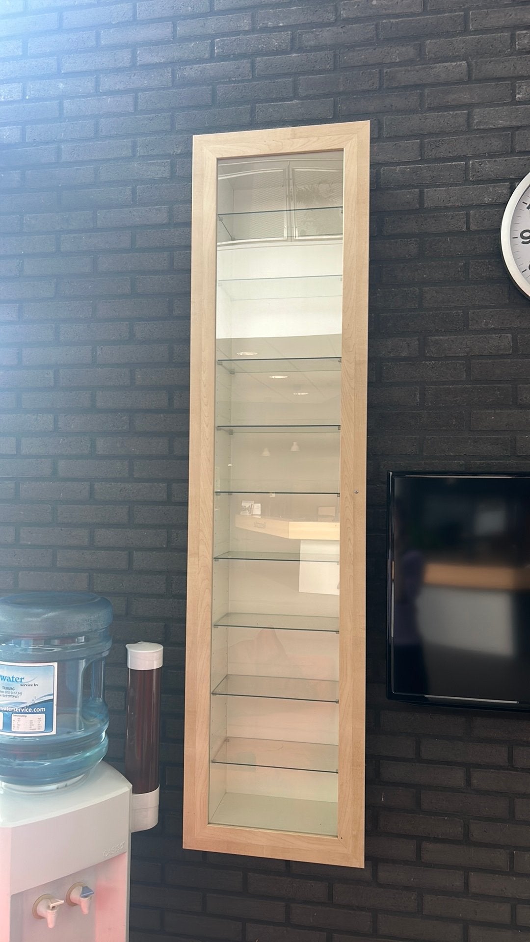 Vier vitrine kasten, Huis en Inrichting, Kasten | Vitrinekasten, Ophalen, Minder dan 50 cm, Zo goed als nieuw, Minder dan 25 cm