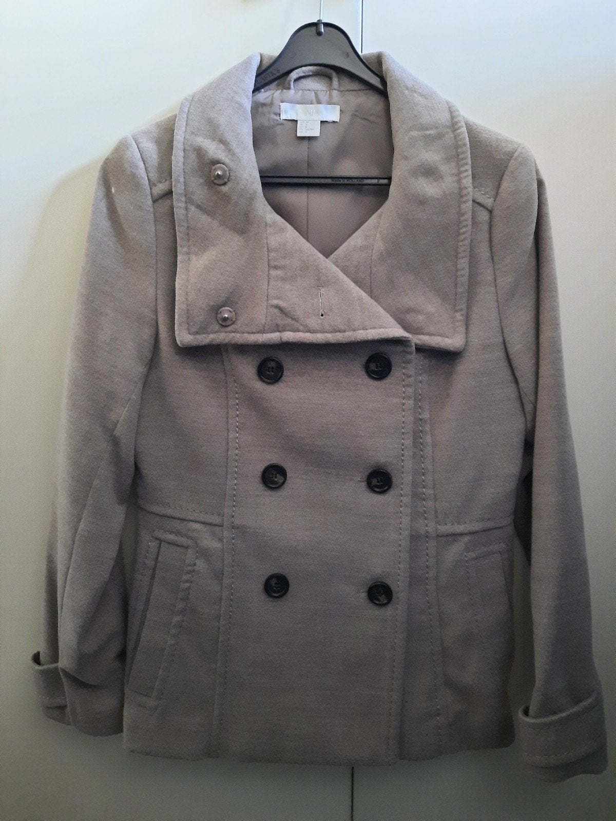 Zo goed als nieuwe tussenjas van H&M. Maat 38, Maat 38/40 (M), H&M, Beige, Ophalen of Verzenden