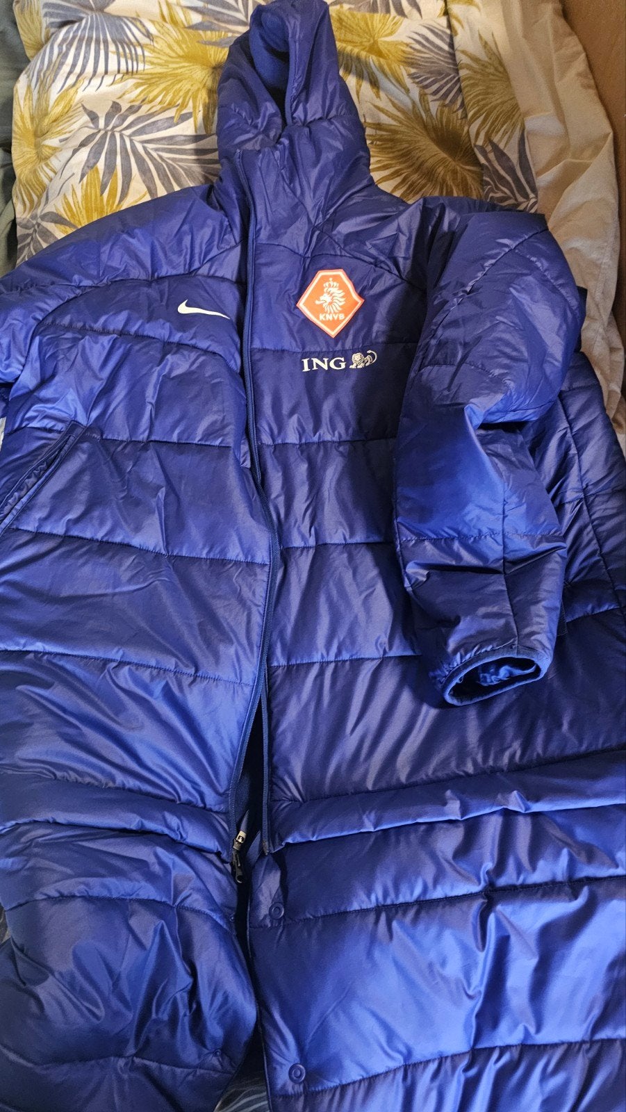 KNVB Coachjas NL Elftal/Personeel - Maat XXL, Blauw, Nike, Overige maten, Ophalen of Verzenden