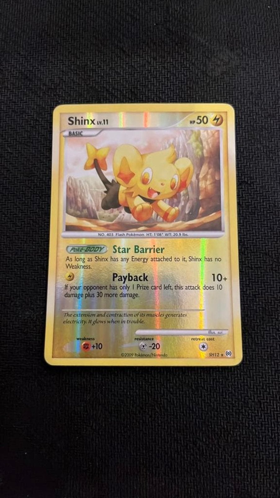 Shinx sh12 - Pokemon, Ophalen of Verzenden, Zo goed als nieuw