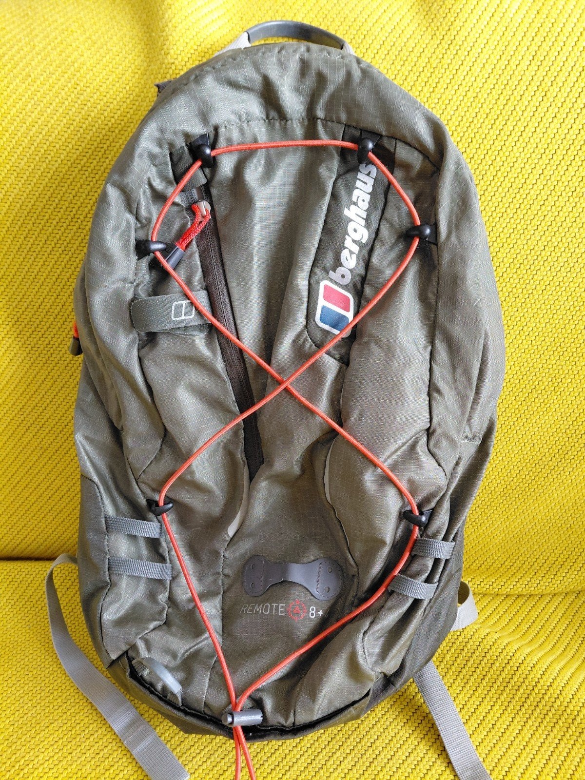 Mosgroene Berghaus rugzak in nette staat, Ophalen of Verzenden, Gebruikt, Wit