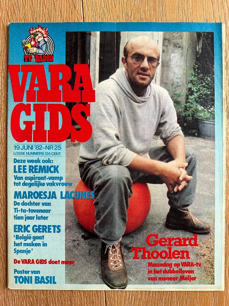 VARA Gids 19 juni 1982, met Gerard Thoolen, Ti-Ta Tovenaar, Ophalen of Verzenden, Gelezen, Muziek, Film of Tv