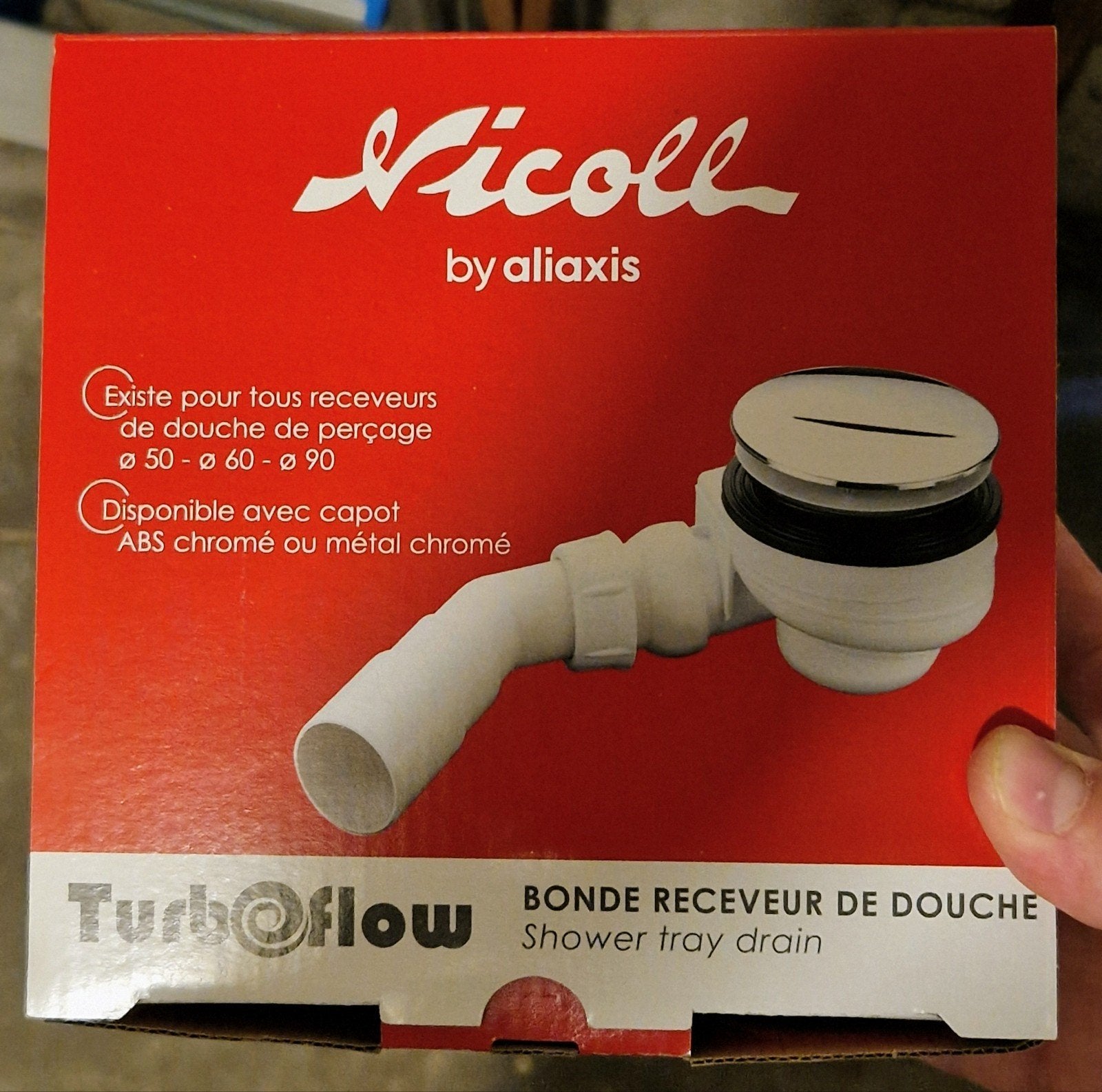 Nicoll Turboflow douchebakafvoer - Nieuw in doos, Ophalen, Nieuw, Chroom, Douche