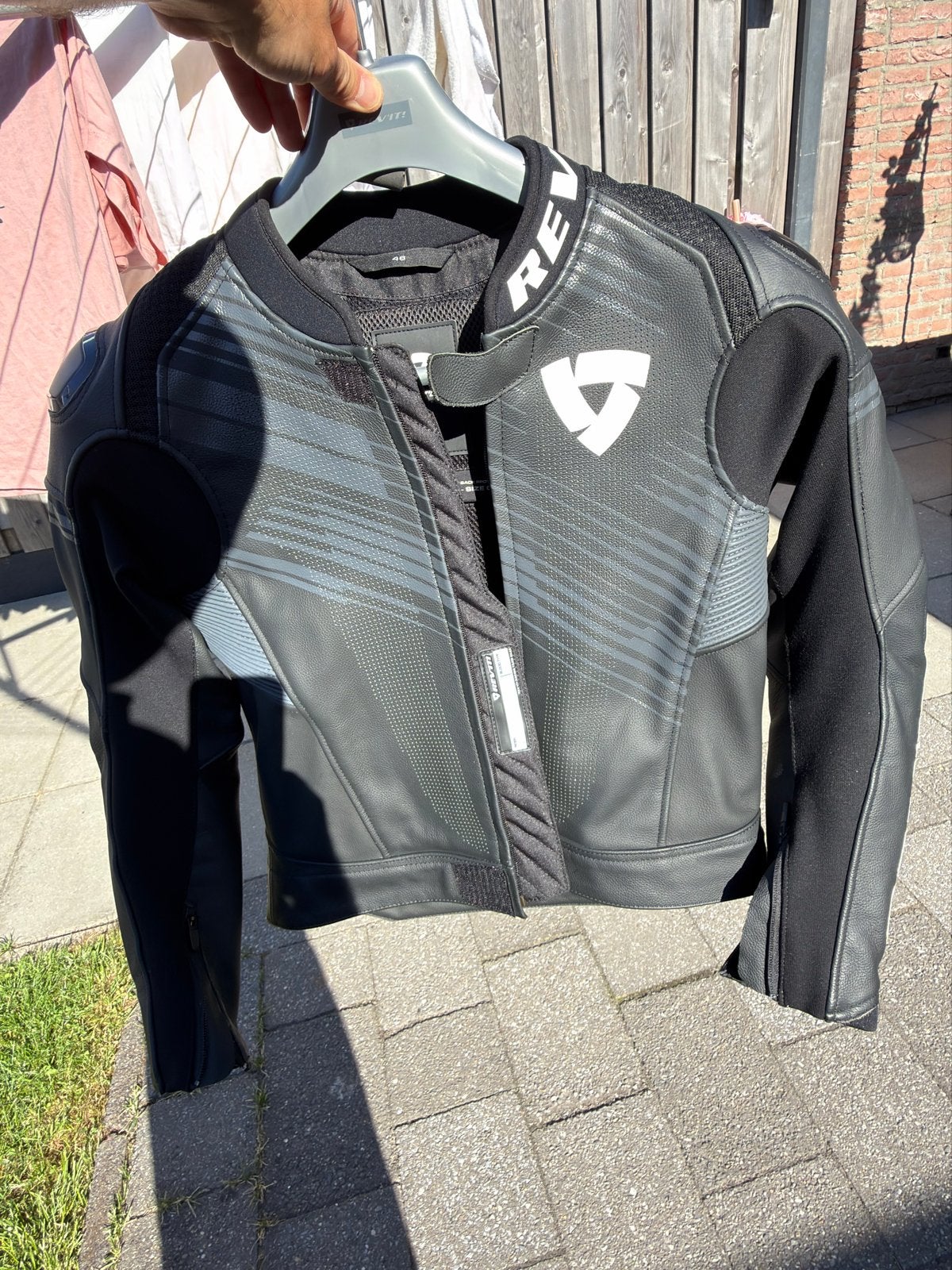 Revit Apex motorjas leer maat 48, Ophalen, Tweedehands, Heren, Jas | leer