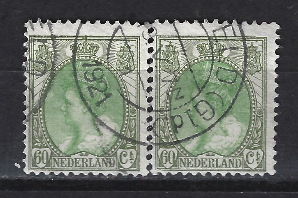NVPH 75 paar geb Wilhelmina 1899 ; OUD NEDERLAND per stuk, Ophalen of Verzenden, T/m 1940, Gestempeld