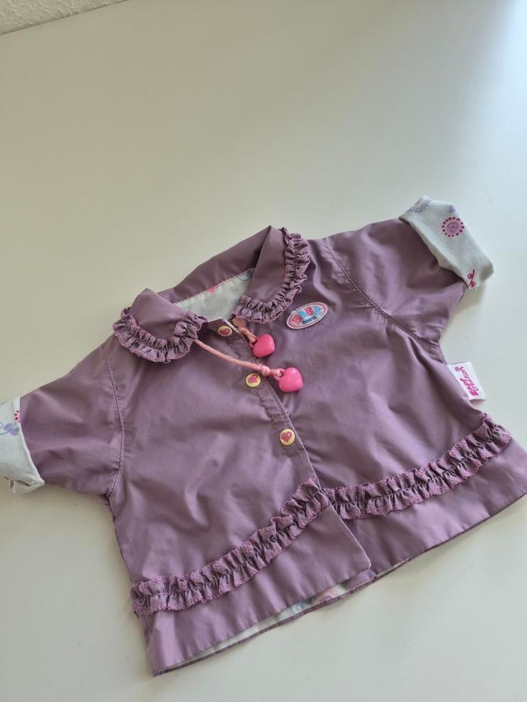 Baby Born kleertjes Jasje Lila Babyborn., Ophalen of Verzenden, Zo goed als nieuw, Babypop