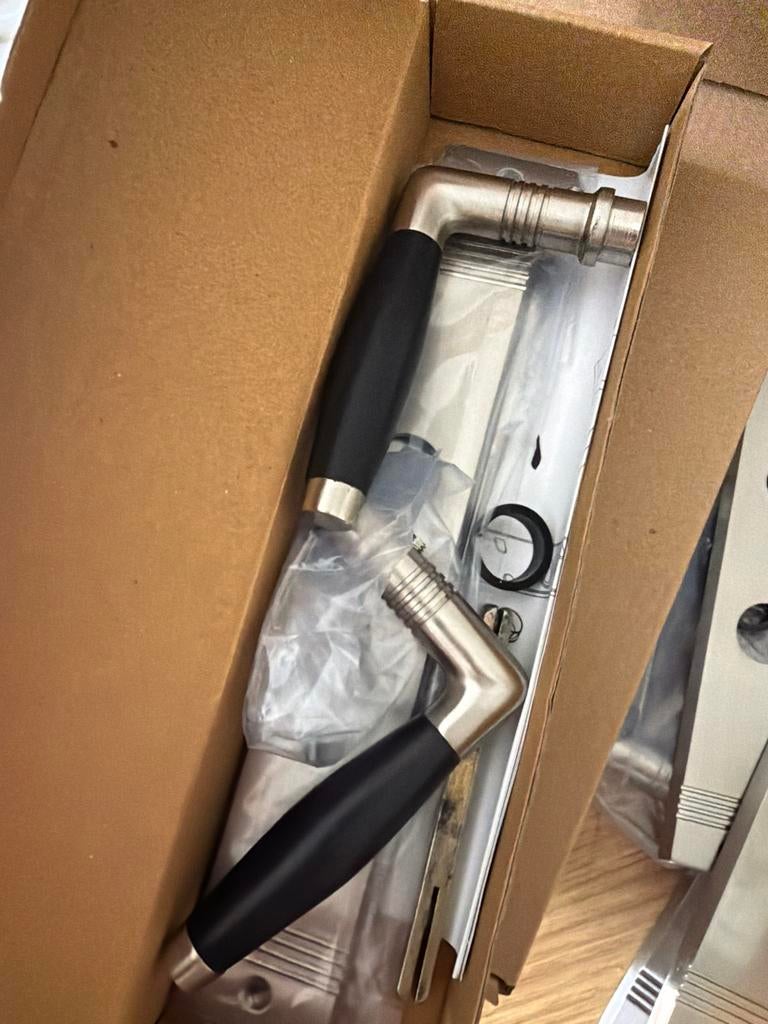 Intersteel Ton deurklink met schild, loopslot en slot, Doe-het-zelf en Verbouw, Hang- en Sluitwerk, Ophalen of Verzenden, Nieuw