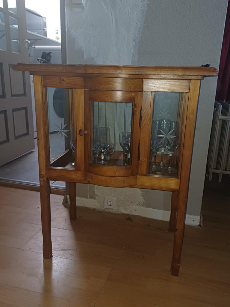 Vintage theekastje, Ophalen, Gebruikt, 25 tot 50 cm, Rechthoekig