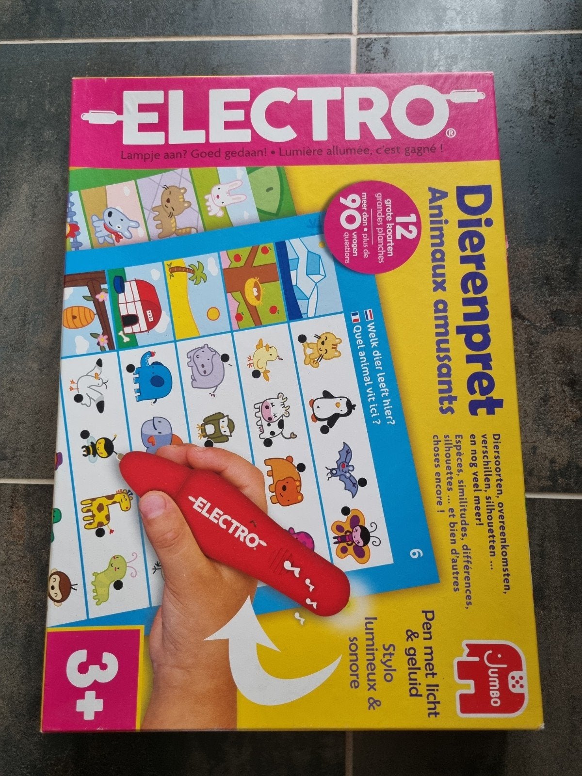 Jumbo Electro Dierenpret - Educatief spel met licht & geluid, Ophalen of Verzenden, Gebruikt, Puzzelen, Met licht