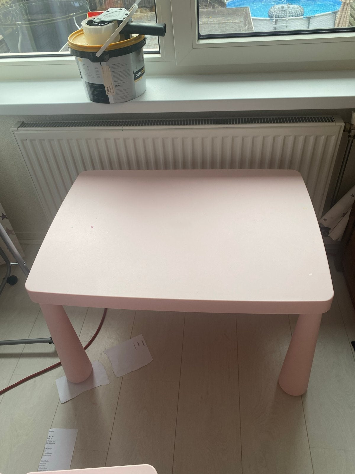 Roze kinder tafel en stoel set, Kinderen en Baby's, Kinderkamer | Tafels en Stoelen, Ophalen, Gebruikt, Tafel(s) en Stoel(en)