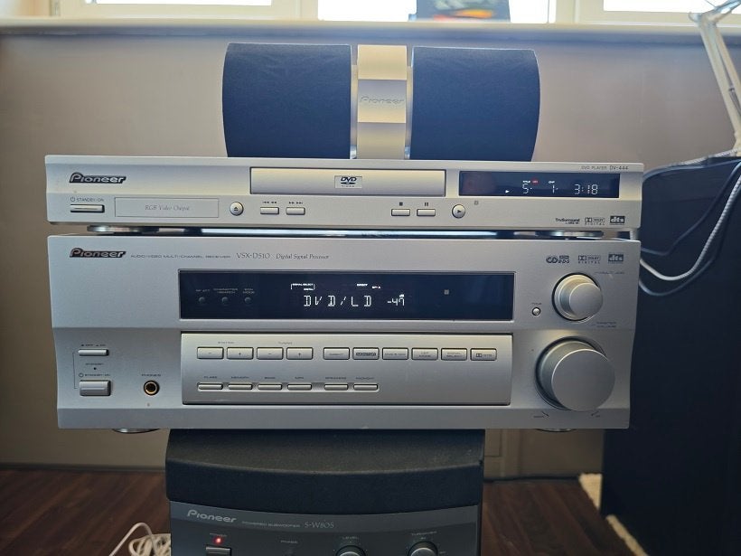 Pioneer Receiver en DVD-HomeCinema Set VSX-D510-S & DV-444-S, Audio, Tv en Foto, Ophalen, Gebruikt, Pioneer, 5.1-systeem