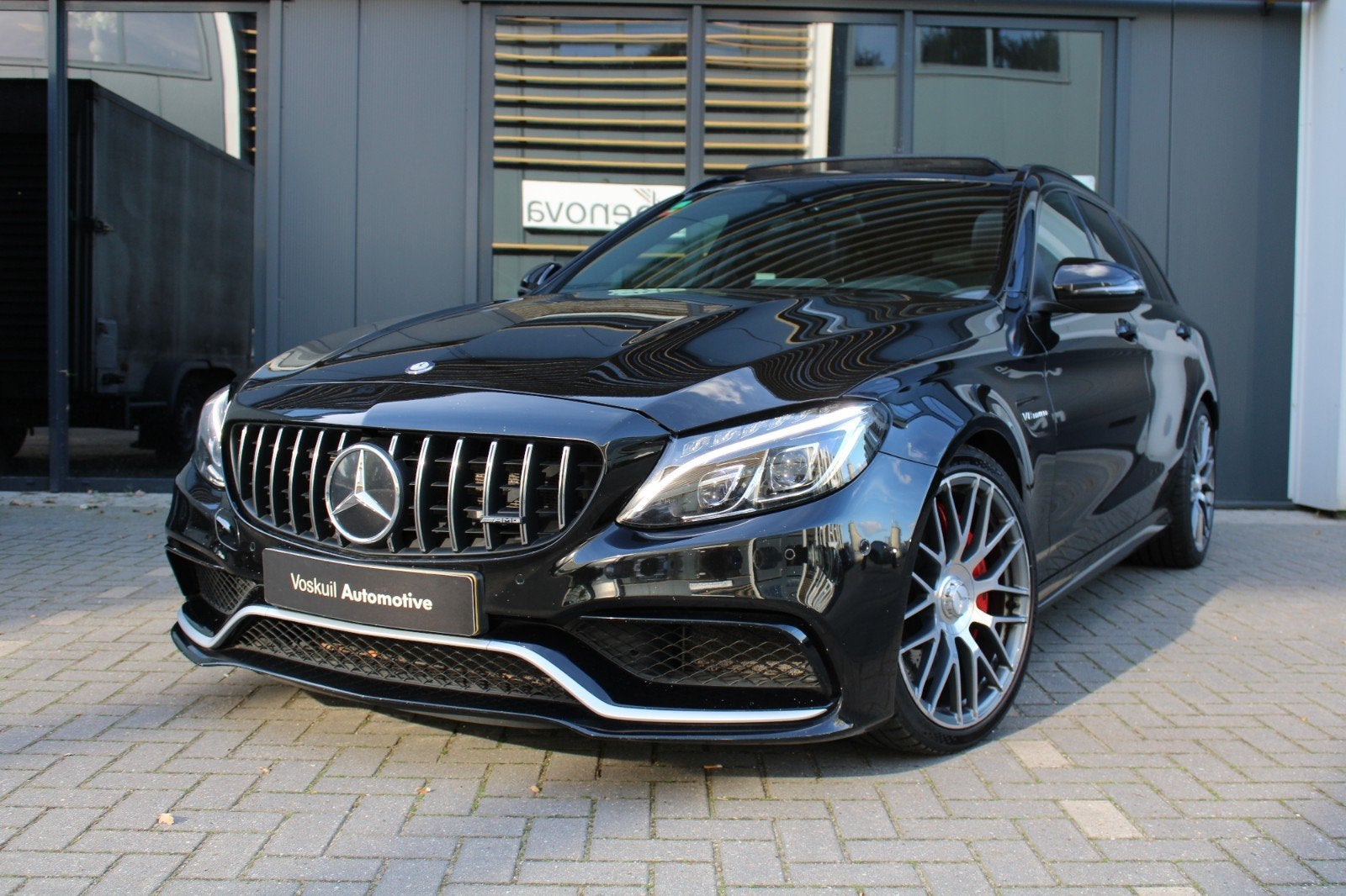Mercedes-Benz C-Klasse C63 AMG 476pk AMG Speedshift 2017, Auto's, Automaat, Achterwielaandrijving, Zwart, 102 €/maand