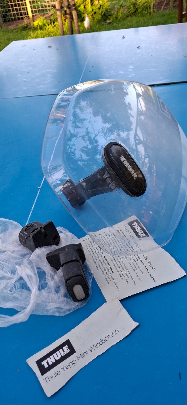 Thule Yepp windscreen, adapters, kinderen fiets,, Ophalen, Gebruikt, Voorzitje, Thule Yepp
