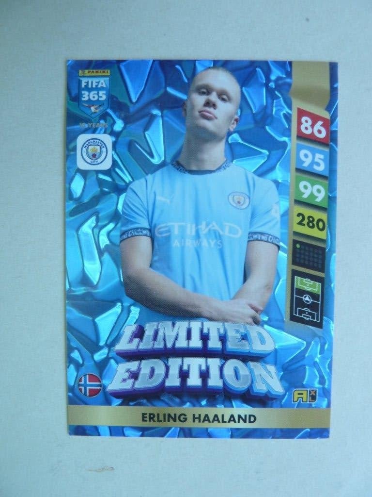 Panini Fifa 365 card  Erling.Haaland  Limited Edition, Ophalen of Verzenden, Zo goed als nieuw, Buitenlandse clubs, Poster, Plaatje of Sticker
