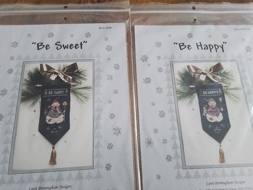 Borduurpatronen van lord Birmingham, be sweet en be happy, Hobby en Vrije tijd, Ophalen of Verzenden, Zo goed als nieuw, Handborduren