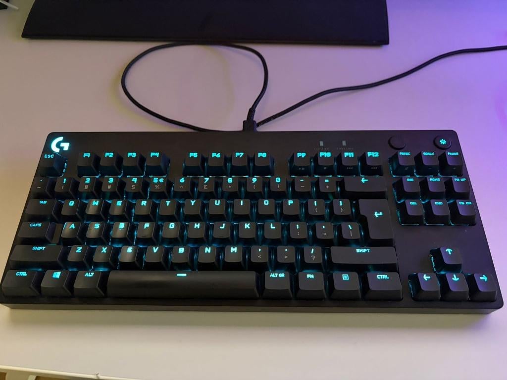 Logitech TenKeyLess Gaming Keyboard PRO, Computers en Software, Toetsenborden, Ophalen, Logitech G, Gaming toetsenbord, Zo goed als nieuw