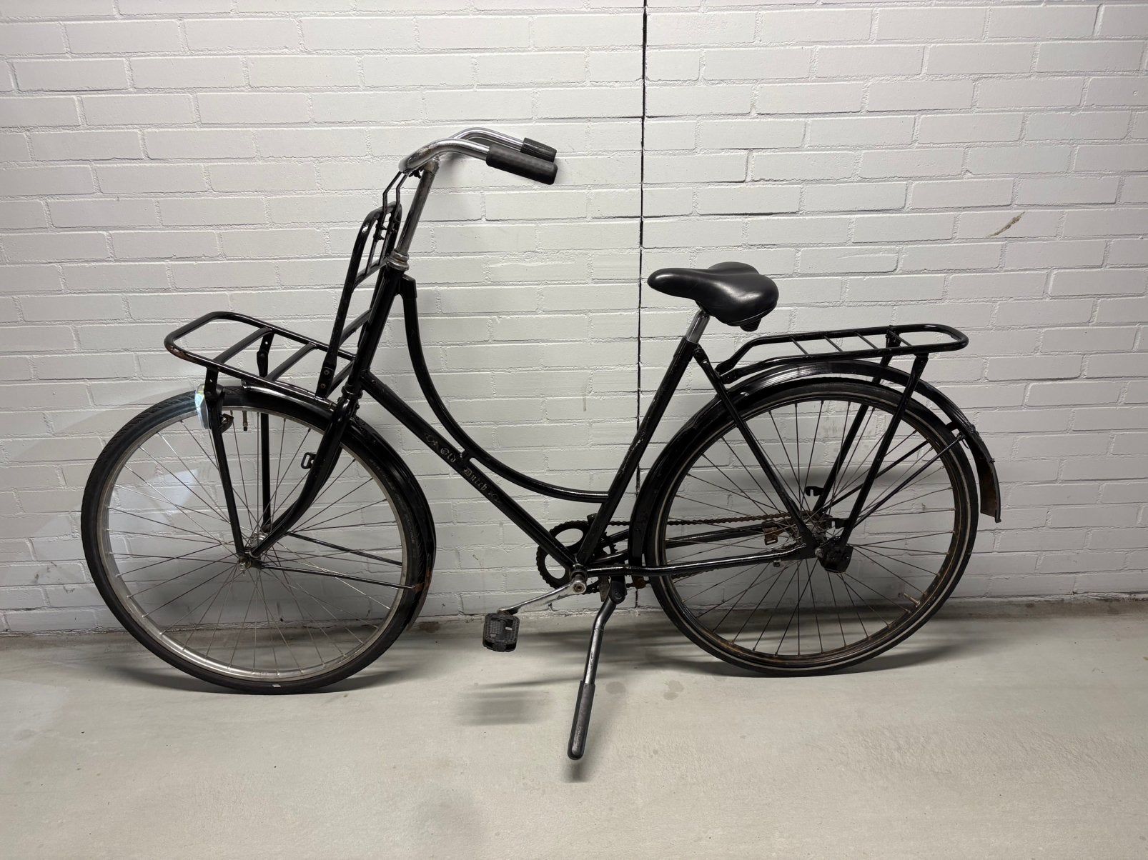 Batavus Old Dutch 28inch Zwart, 53 tot 56 cm, Ophalen, Gebruikt, Terugtraprem