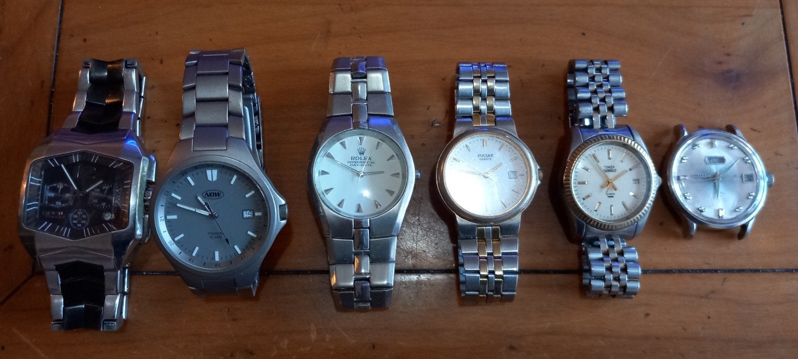 6 horloges van diverse merken - opruiming, Ophalen of Verzenden, Gebruikt