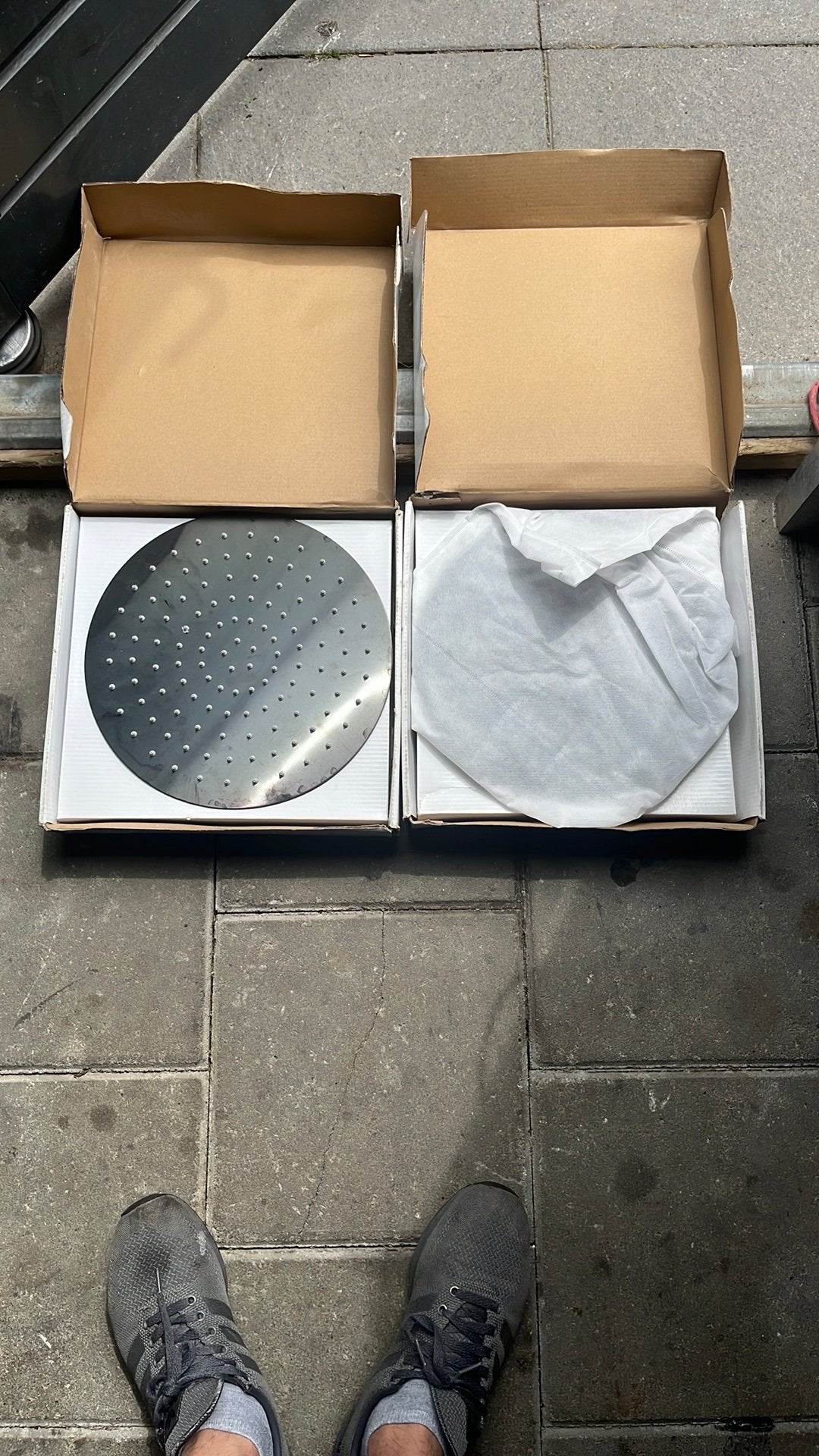 Hoofddouche BWS Colorato Rond 30 cm Gunmetal, Minder dan 50 cm, Overige typen, Nieuw, Ophalen of Verzenden