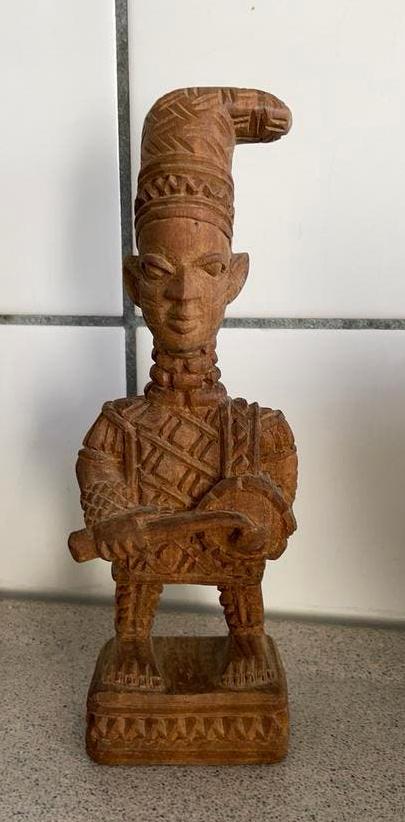 I O TAIWO Nigeria houten beeld Nigeriaanse kunstenaar, Ophalen of Verzenden