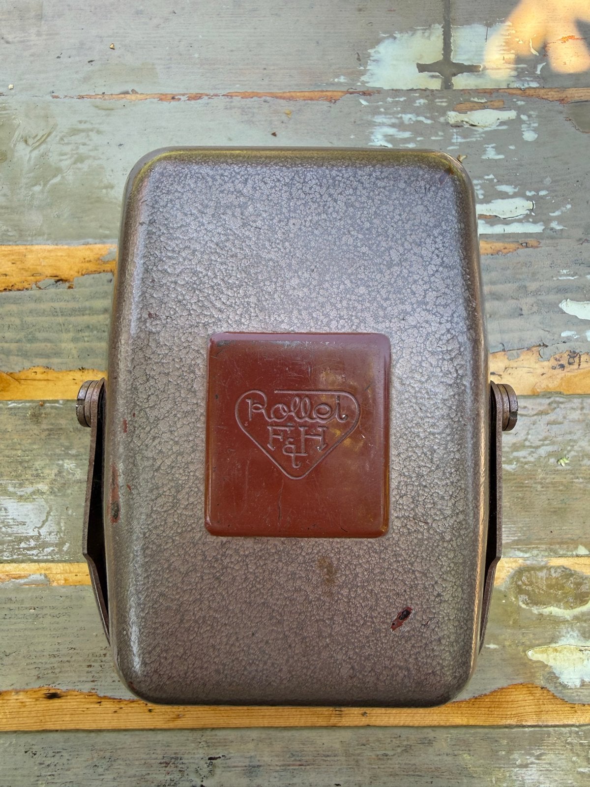Vintage Rollei F&H metal tropical case, Ophalen of Verzenden, Gebruikt, Spiegelreflex, Overige Merken