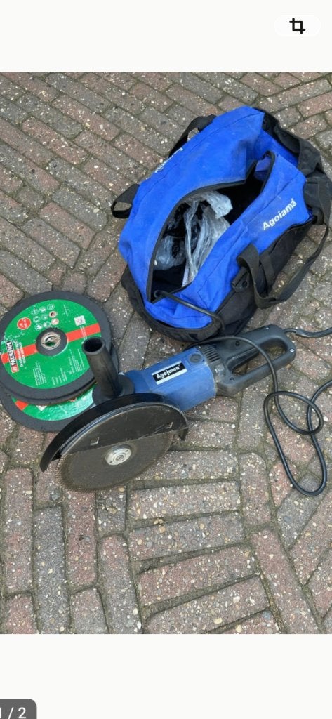 Haakse slijper, Ophalen, Gebruikt, 700 tot 1000 watt, Haakse handslijpmachine