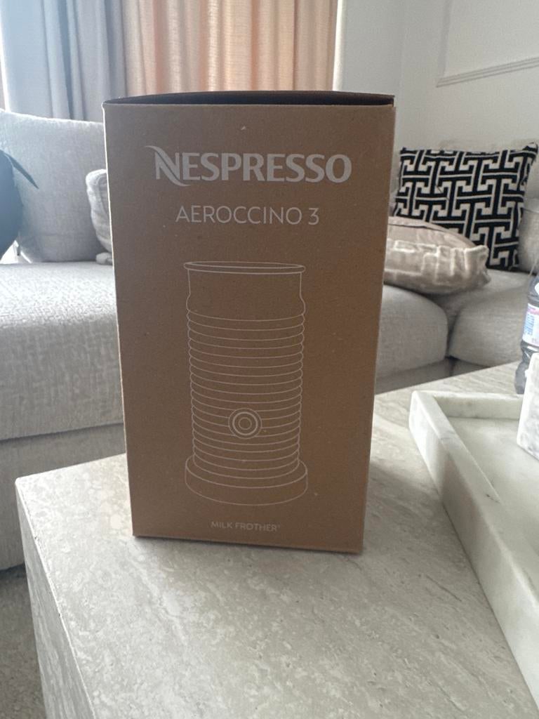 Nespresso Aeroccino 3 Melkopschuimer - Nieuw in doos, Ophalen of Verzenden, Nieuw