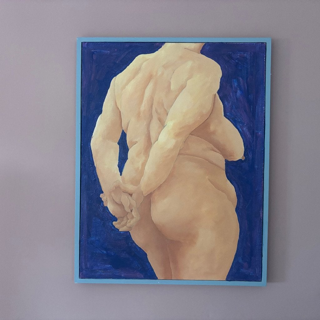 Schilderij, Acrylverf, Doek, Portret of Personen, Expressionistisch
