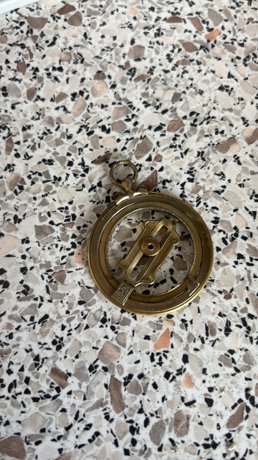 Antieke messing astrolabium - decoratief kompas, Ophalen
