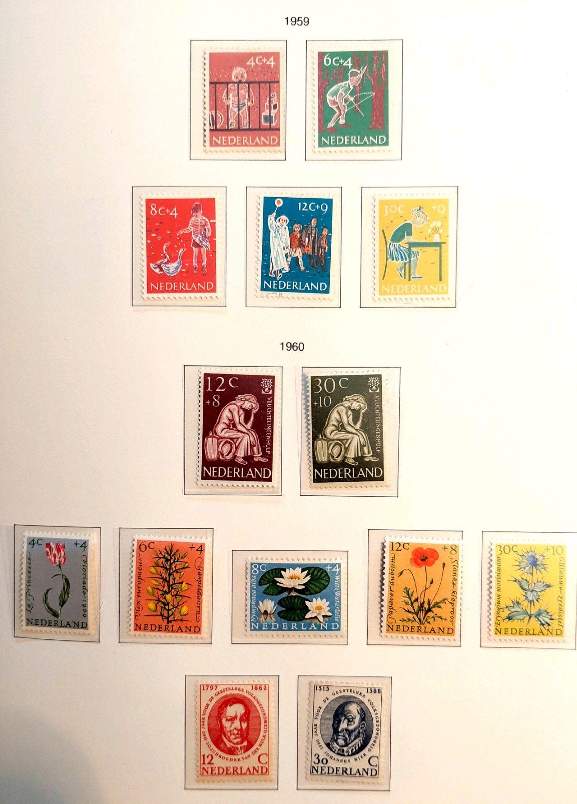 Postzegels Nederland jaar 1959 postfris., Ophalen of Verzenden, Na 1940, Postfris