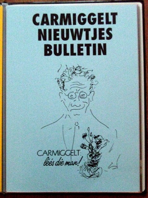 Affiche Carmiggelt Nieuwtjes Bulletin 1998., Ophalen of Verzenden, Nieuw, A1 t/m A3, Film en Tv