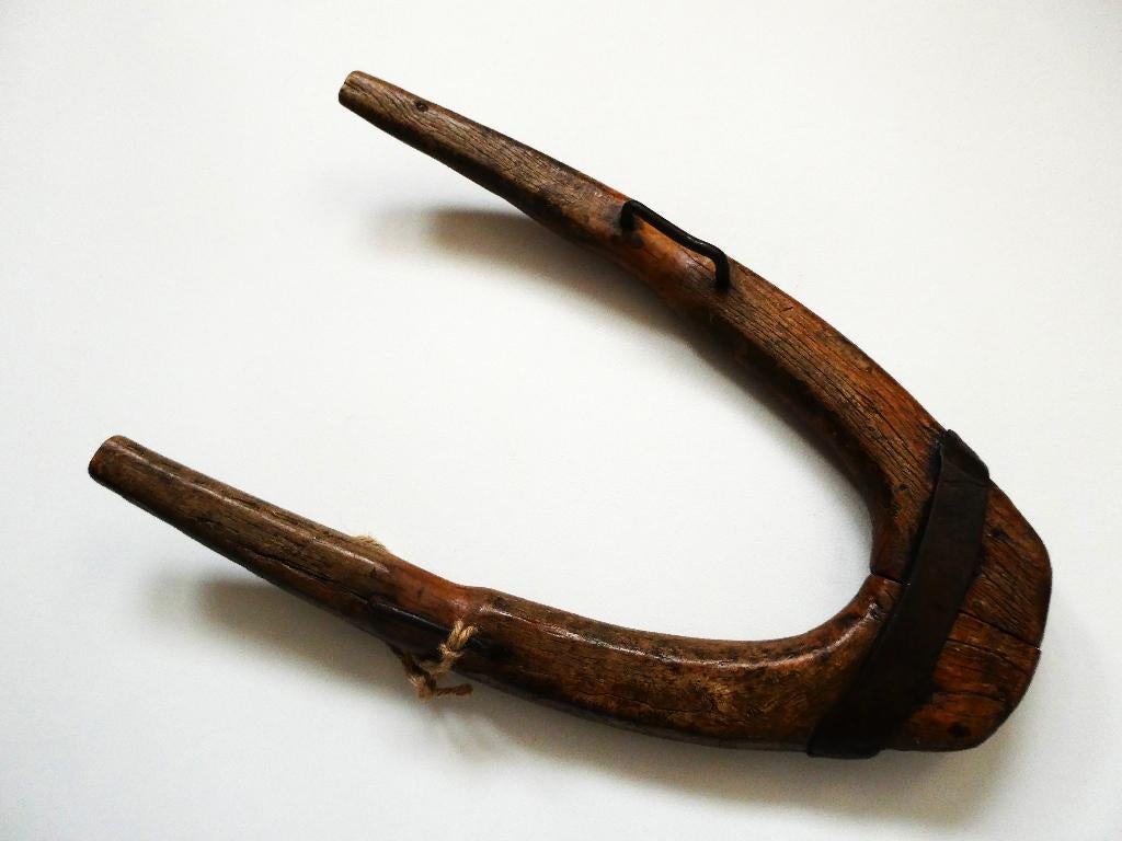 Antieke houten Haam / juk voor klein trekdier geit hond ezel, Antiek en Kunst, Ophalen of Verzenden