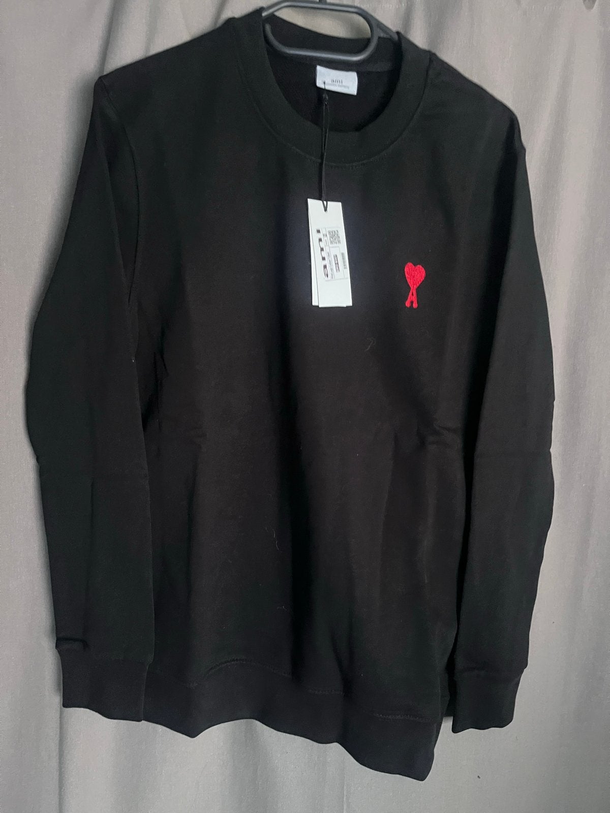 Ami Paris Trui met Hart Logo, Kleding | Dames, Verzenden, Nieuw, Maat 36 (S), Zwart