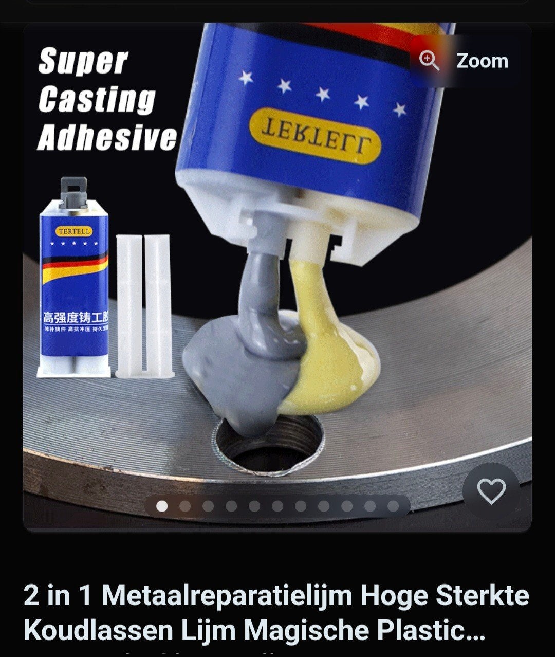 Super Casting Adhesive - Metaalreparatielijm, Ophalen of Verzenden, Nieuw
