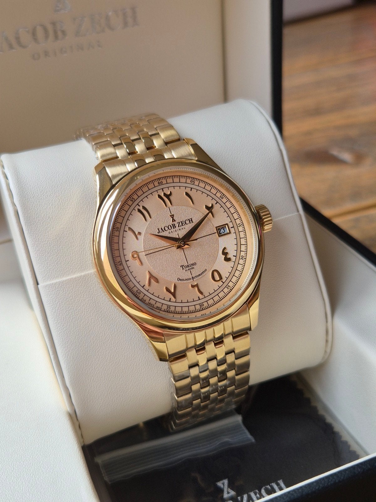 Jacob Zech Torino Automaat Horloge, Overige merken, Staal, Staal, Polshorloge