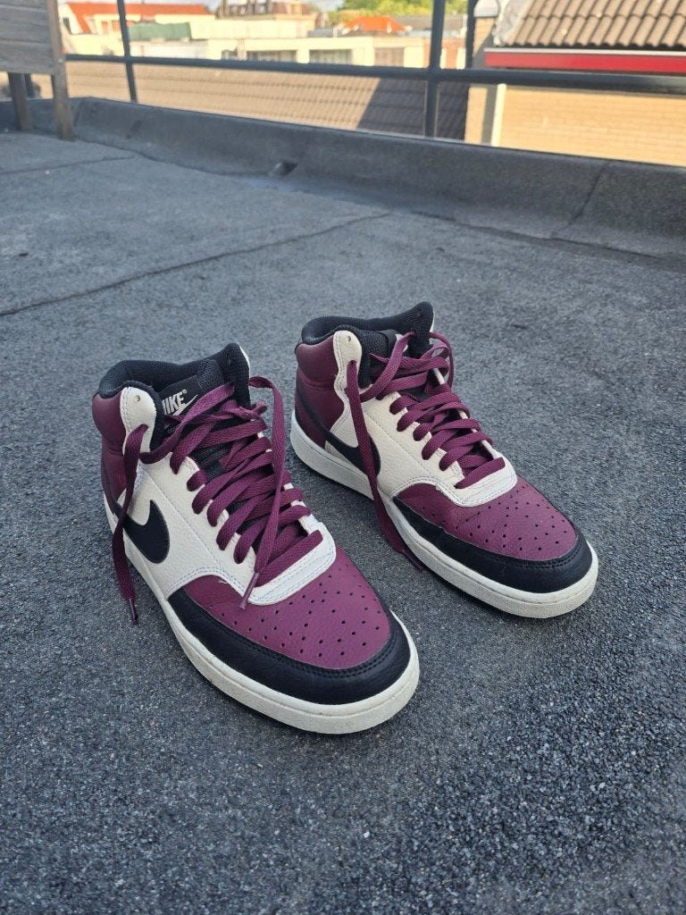 Nike bordeaux/wit/zwart - maat 41, Wit, Nike, Ophalen of Verzenden, Sneakers of Gympen