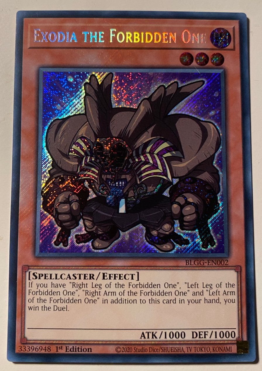 Yu-Gi-Oh! Toon Style Exodia the Forbidden One BLGG 1st Ed !, Hobby en Vrije tijd, Verzamelkaartspellen | Yu-gi-Oh!, Ophalen of Verzenden