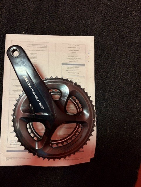 Cranckstel Dura ace 9100 50 -34 172,5 mm, Crankstel of Pedalen, Gebruikt, Ophalen of Verzenden, Shimano