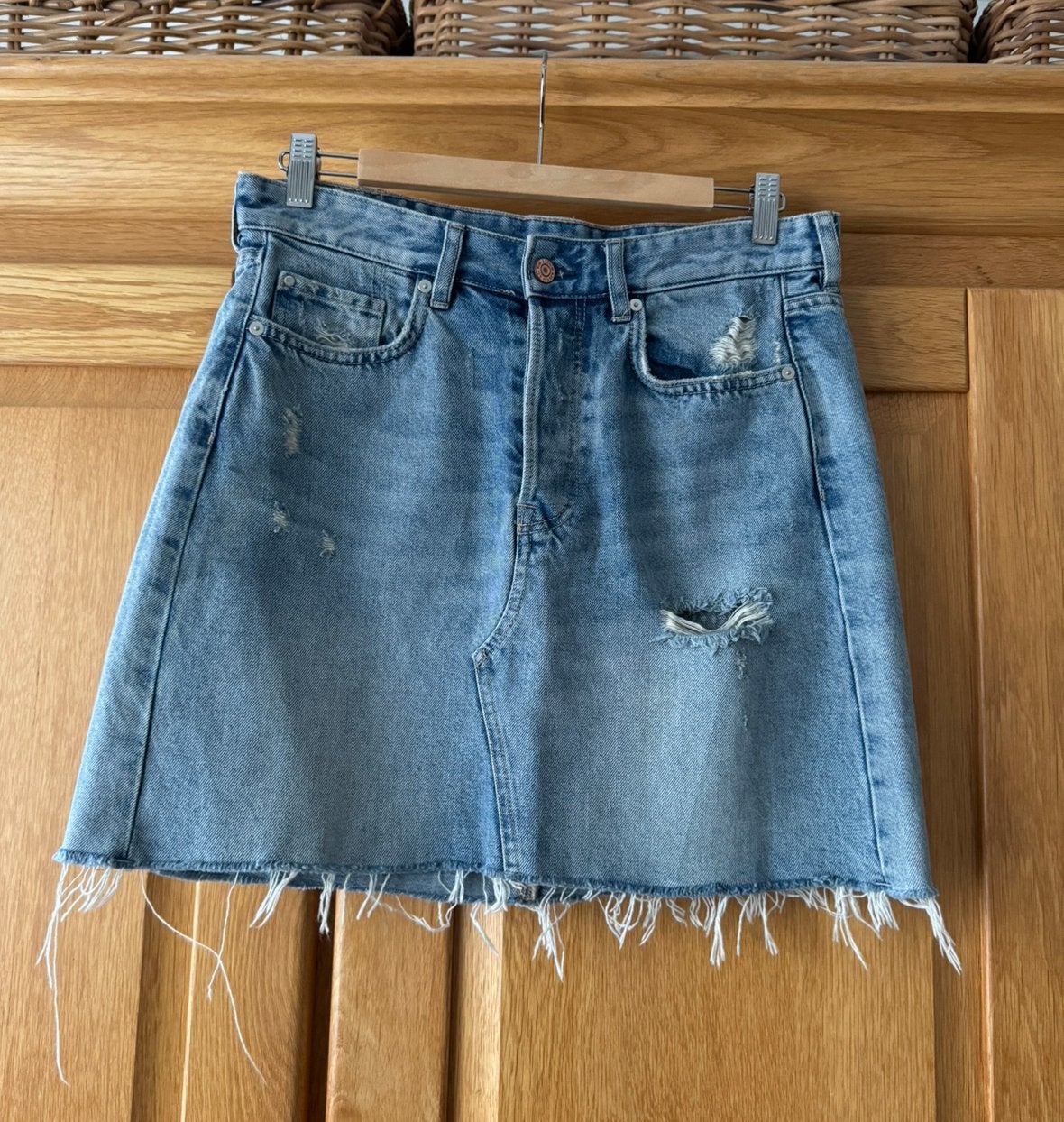 Dames rokje denim | maat M, Kleding | Dames, Maat 38/40 (M), Blauw, Ophalen of Verzenden, Zo goed als nieuw