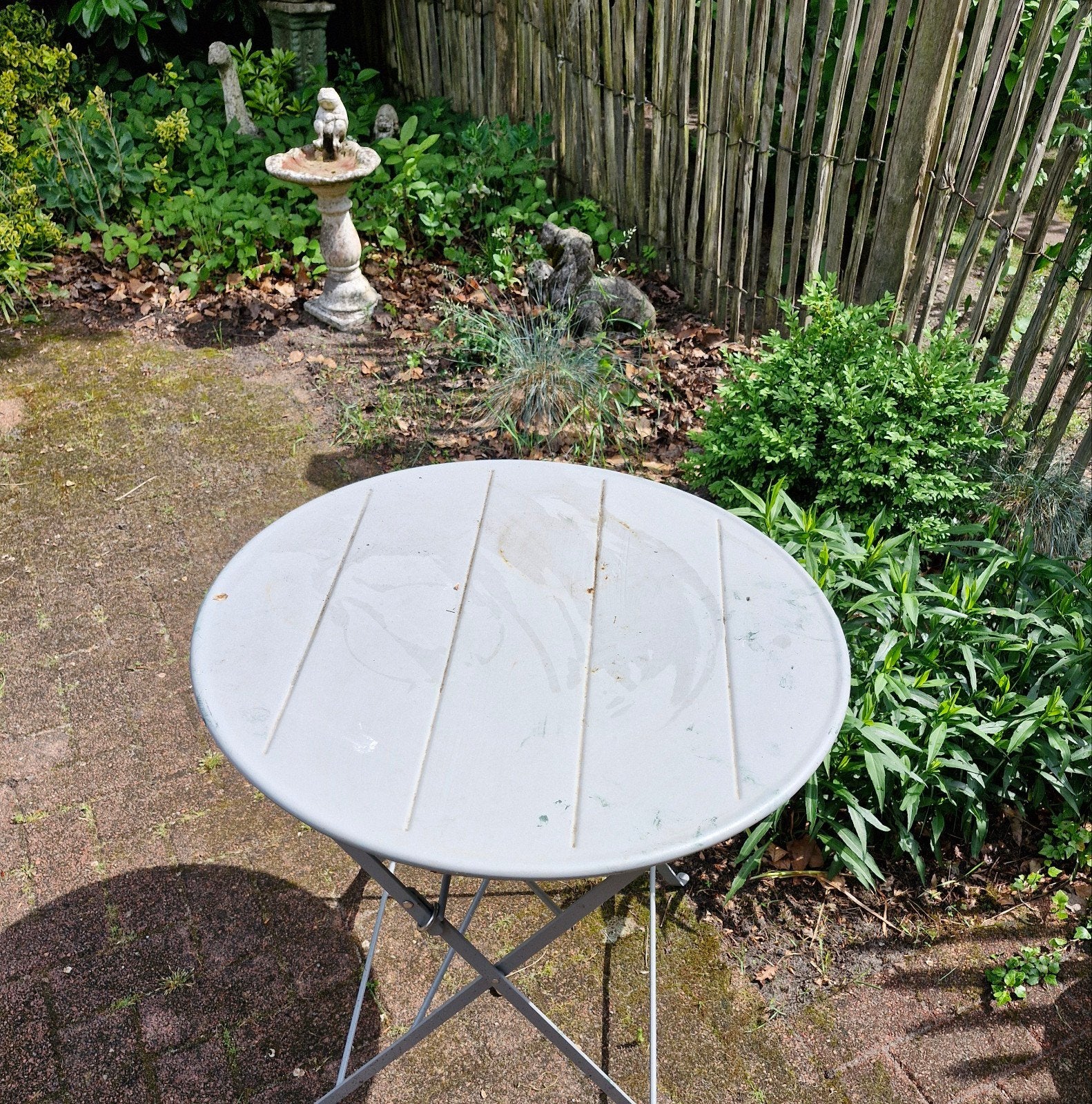 Tuintafel, Ophalen, Gebruikt, Overige materialen, 2 zitplaatsen