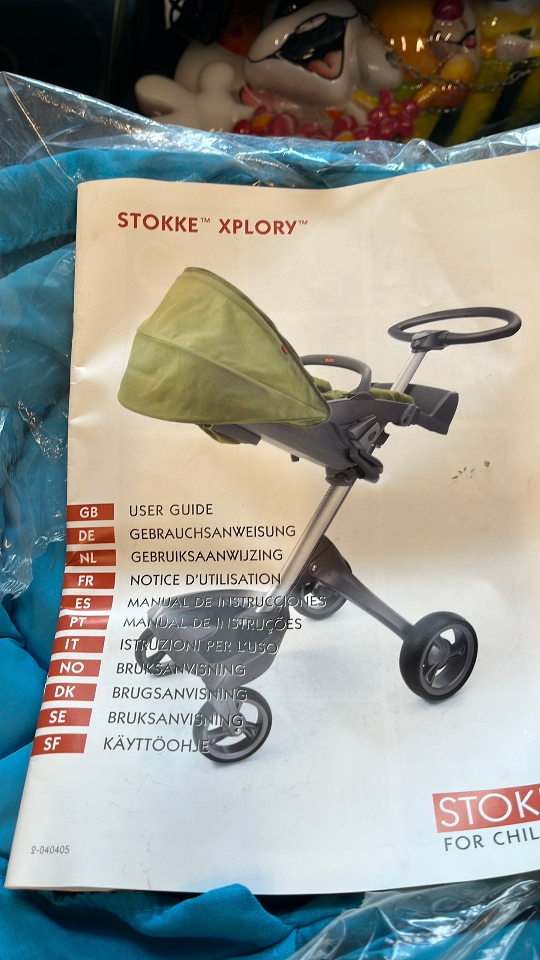 Stokke xplory kinderwagen compleet blauw, Zo goed als nieuw, X, Combiwagen, Stokke